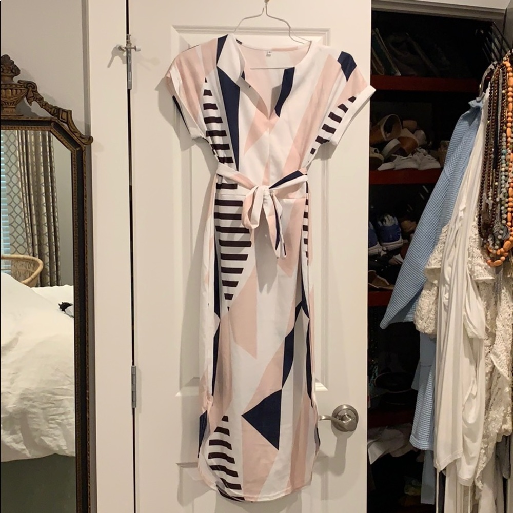 Multi color midi dress